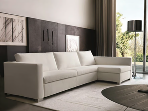 EVERY ONE - Fabric sofa bed with removable cover with chaise longue _ Désirée divani